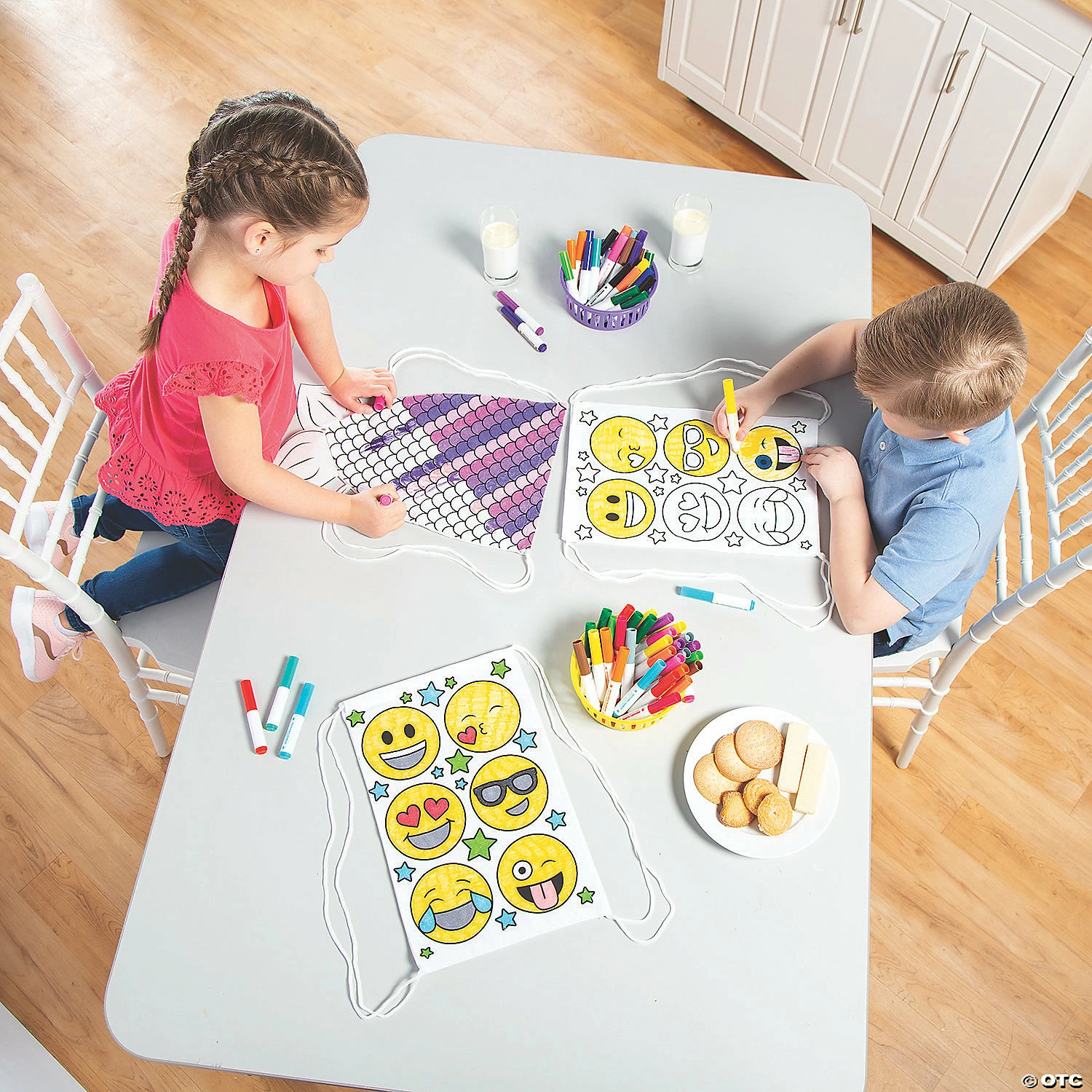 Wholesale 🥰 Color Your Own Medium Emoji Canvas Drawstring Bags - 12 Pc. 💯 5 Wholesale 🥰 Color Your Own Medium Emoji Canvas Drawstring Bags - 12 Pc. 💯 - Image 3