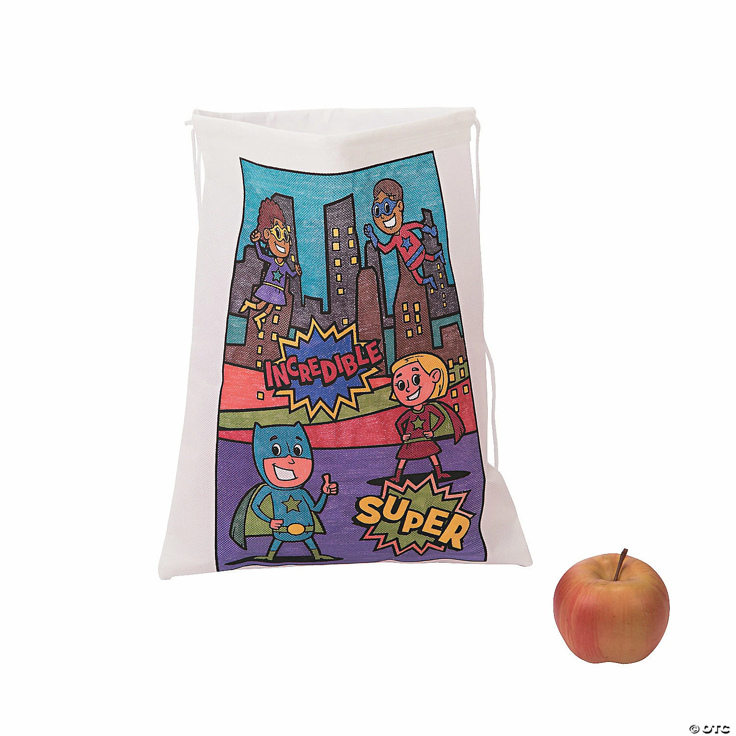 New ๐ Color Your Own Medium Superhero Drawstring Bags - 12 Pc. ๐ 4 New ๐ Color Your Own Medium Superhero Drawstring Bags - 12 Pc. ๐ - Image 2