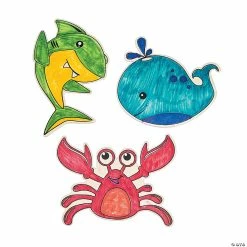 Coupon 💯 Color Your Own Sea Life Shapes - 12 Pc. ⭐ 5 Coupon 💯 Color Your Own Sea Life Shapes - 12 Pc. ⭐ -BTSE Shop color your own sea life shapes 12 pc 13940642 a01