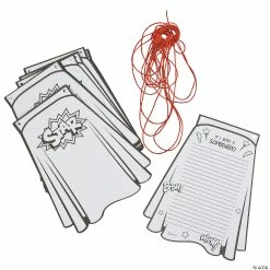 Best Sale 👏 Color Your Own Superhero Cape Paper Pennant Banner - 30 Pc. 😀 -BTSE Shop color your own superhero cape paper pennant banner 30 pc 13736446 a02