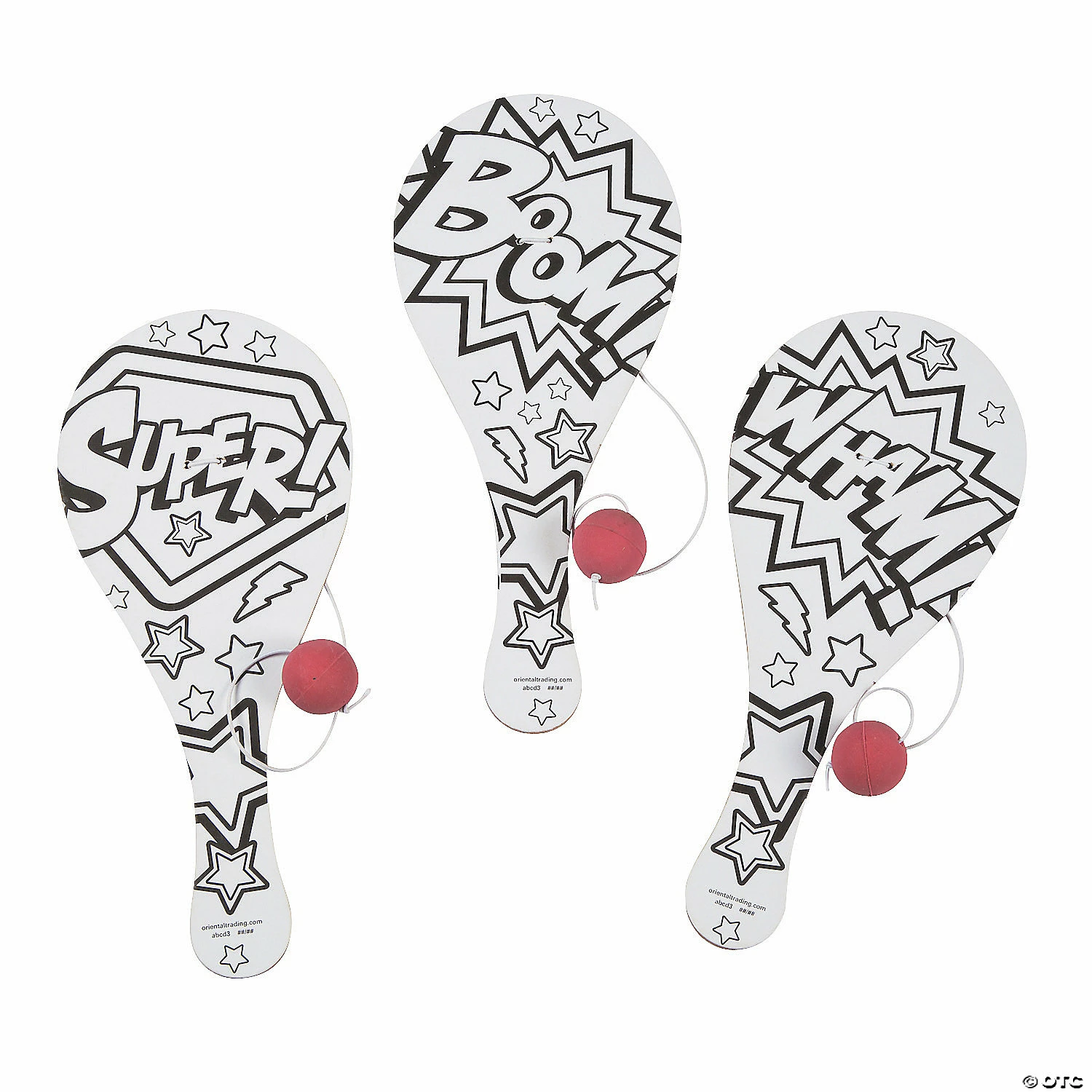 Discount 🥰 Color Your Own Superhero Paddleball Games - 12 Pc. 🌟 3 Discount 🥰 Color Your Own Superhero Paddleball Games - 12 Pc. 🌟