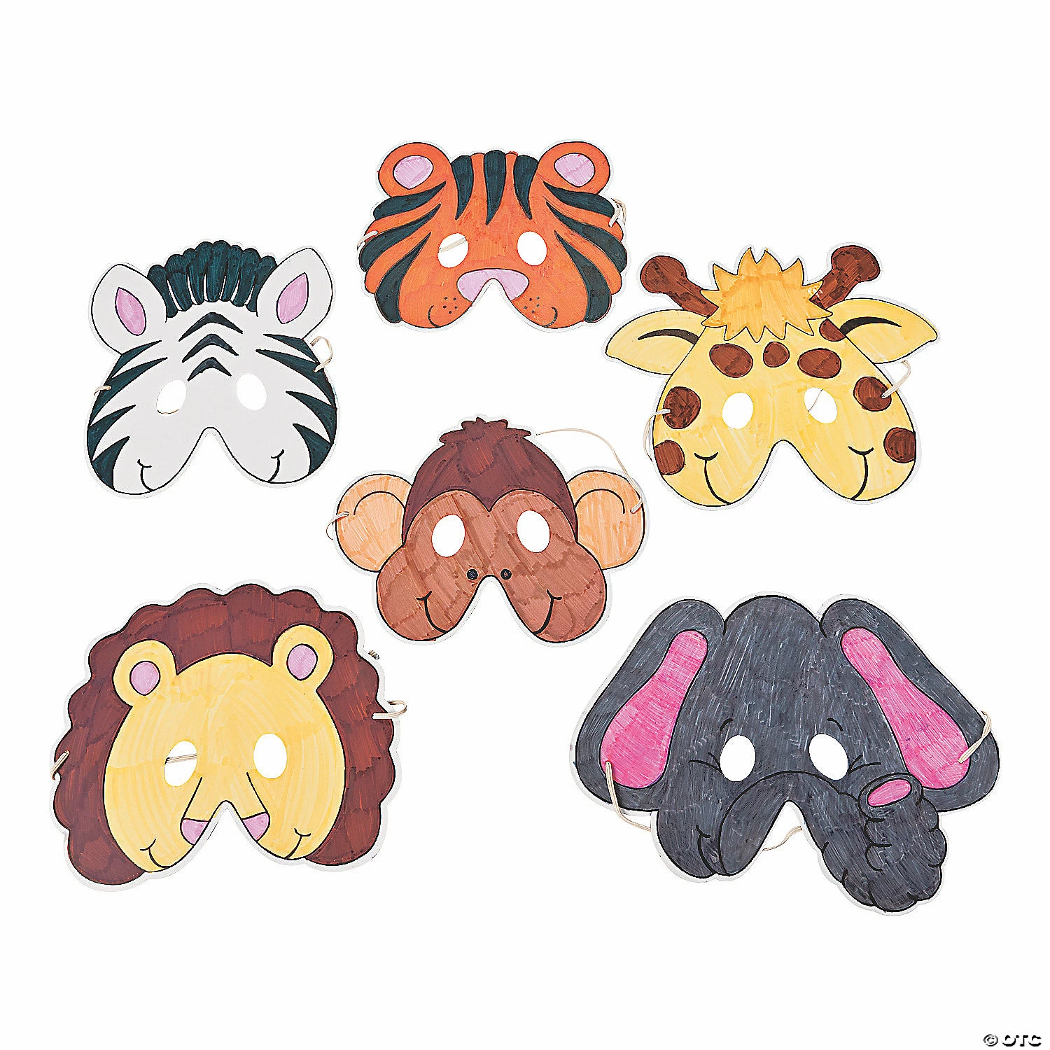 New ๐ Color Your Own Zoo Animal Masks - 12 Pc. โจ 3 New ๐ Color Your Own Zoo Animal Masks - 12 Pc. โจ