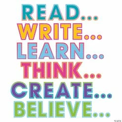 Hot Sale โจ Colorful Vibes Motivation Bulletin Board Set - 57 Pc. ๐