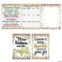 Coupon ๐ Confetti Classroom Posters - 5 Pc. ๐คฉ
