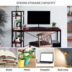 Best reviews of โจ Costway 47.5'' Compact Computer Desk With 4-Tier Storage Bookshelves for Home Office Brown ๐ 9 Best reviews of โจ Costway 47.5'' Compact Computer Desk With 4-Tier Storage Bookshelves for Home Office Brown ๐ -BTSE Shop costway 47 5 compact computer desk with 4 tier storage bookshelves for home office brown14253167 a03NOWA