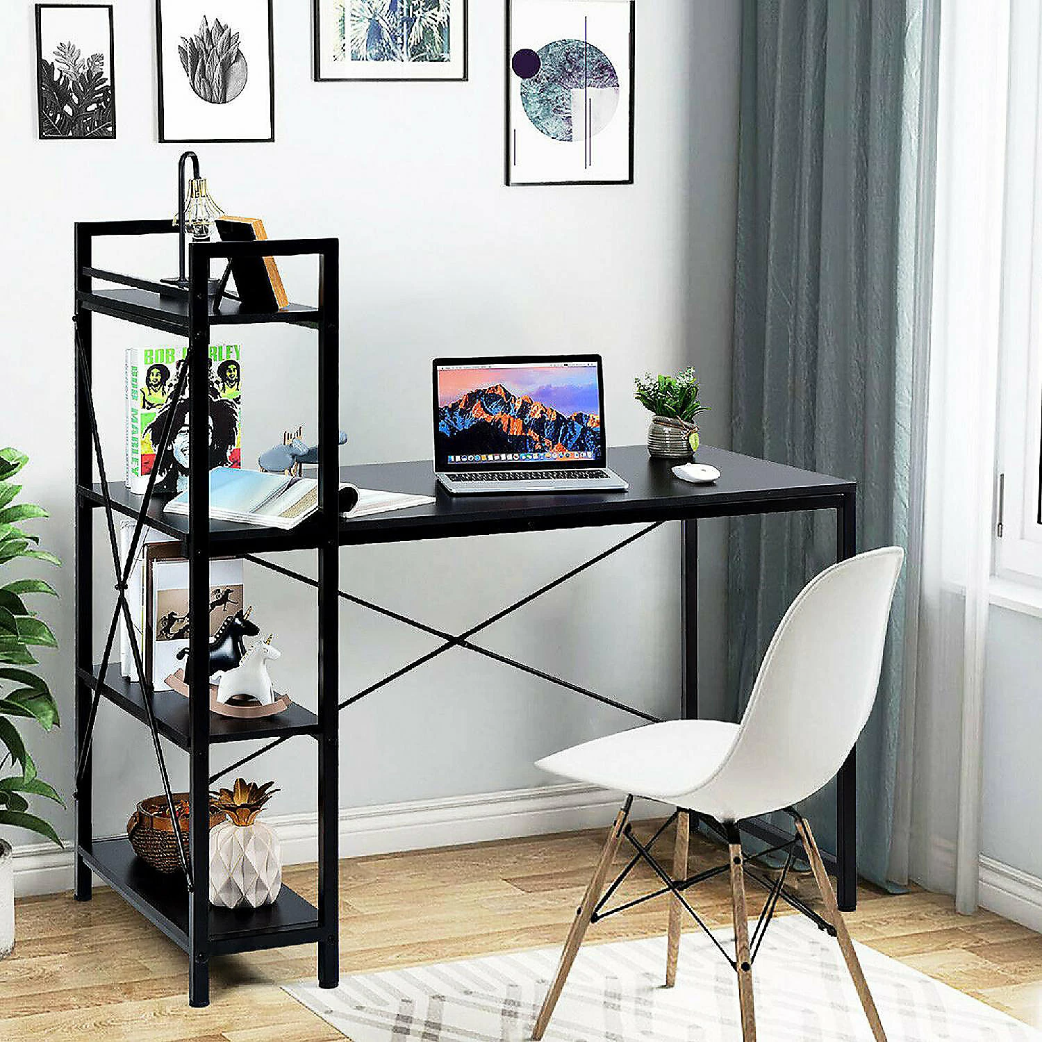 Best reviews of โ Costway 47.5" Computer Desk Writing Desk Study Table Workstation With 4-Tier Shelves ๐ฅฐ 6 Best reviews of โ Costway 47.5" Computer Desk Writing Desk Study Table Workstation With 4-Tier Shelves ๐ฅฐ - Image 4