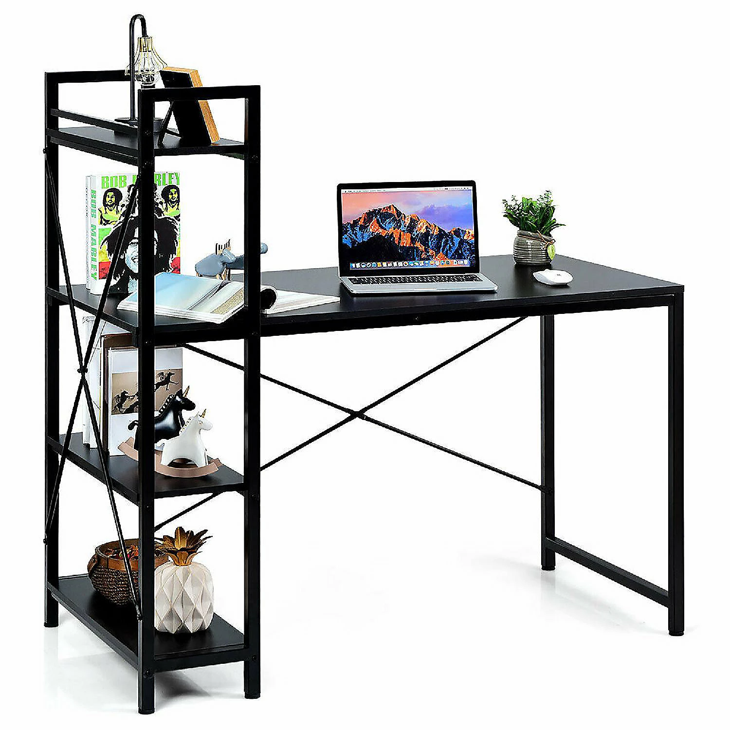 Best reviews of โ Costway 47.5" Computer Desk Writing Desk Study Table Workstation With 4-Tier Shelves ๐ฅฐ 3 Best reviews of โ Costway 47.5" Computer Desk Writing Desk Study Table Workstation With 4-Tier Shelves ๐ฅฐ