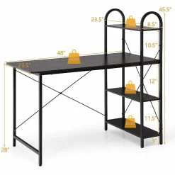 Budget ๐ฅฐ Costway 48'' Reversible Computer Desk Writing Table Workstation w/ Storage Shelf Brown ๐ 9 Budget ๐ฅฐ Costway 48'' Reversible Computer Desk Writing Table Workstation w/ Storage Shelf Brown ๐ -BTSE Shop costway 48 reversible computer desk writing table workstation w storage shelf brown14237787 a03NOWA