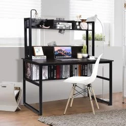 Best Pirce 😍 Costway Computer Desk with Hutch Bookshelf Home Office Study Wrting Desk Space Saving ⭐ -BTSE Shop costway computer desk with hutch bookshelf home office study wrting desk space saving14237796 a02NOWA