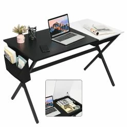 Top 10 โญ Costway Computer Desk Writing Study Laptop Table w/ Drawer & Storage Bag Black ๐