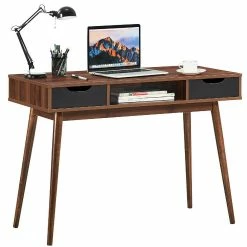 Top 10 โญ Costway Computer Desk Writing Table w/ Drawers Laptop PC Workstation Home Walnut ๐