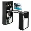 Buy 🥰 Costway Computer Desk Writing Workstation Office w/6-Tier Storage Shelves Black ⭐ -BTSE Shop costway computer desk writing workstation office w 6 tier storage shelves black14271794NOWA