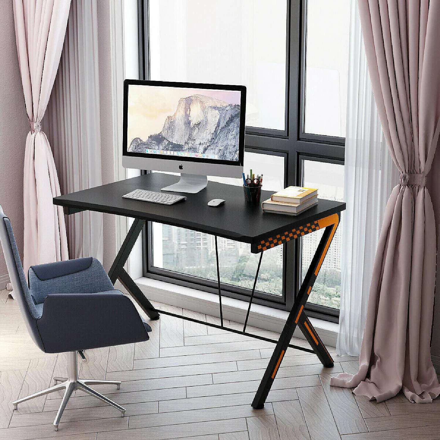 Outlet 🔔 Costway Gaming Desk Computer Desk PC Laptop Table Workstation Home Office Ergonomic New ✔️ 5 Outlet 🔔 Costway Gaming Desk Computer Desk PC Laptop Table Workstation Home Office Ergonomic New ✔️ - Image 3