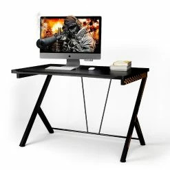 Outlet ๐ Costway Gaming Desk Computer Desk PC Laptop Table Workstation Home Office Ergonomic New โ๏ธ