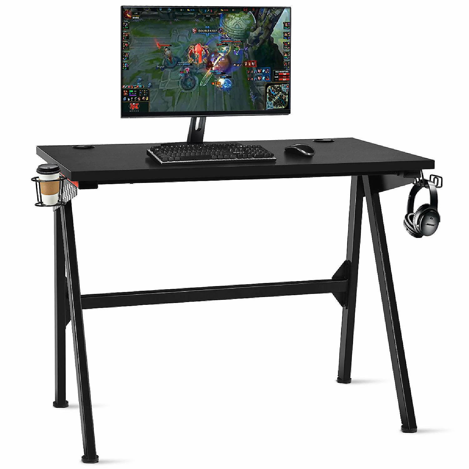 Discount 💯 Costway Gaming Desk Home Office PC Table Computer Desk with Cup Holder & Headphone Hook ✔️ 3 Discount 💯 Costway Gaming Desk Home Office PC Table Computer Desk with Cup Holder & Headphone Hook ✔️