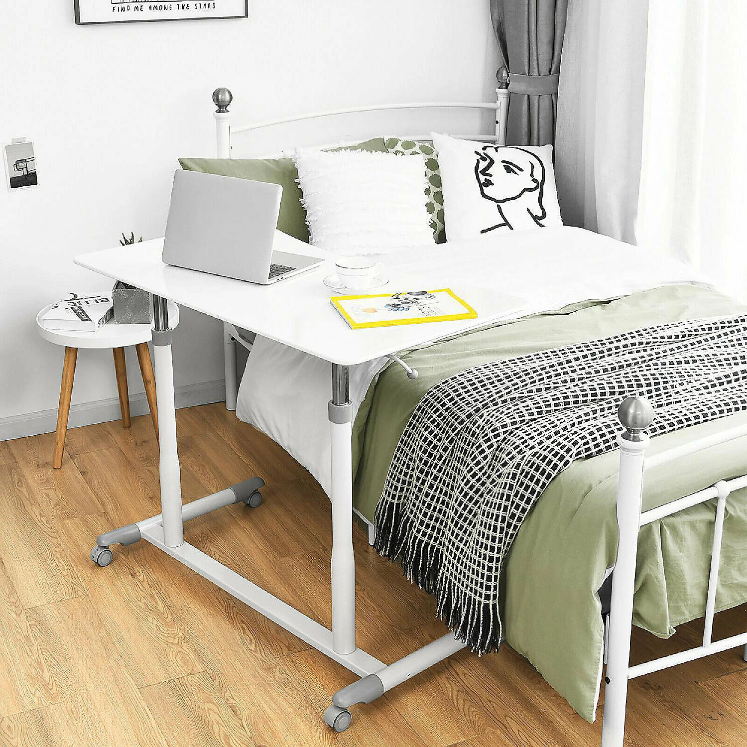 Wholesale โญ Costway Height Adjustable Computer Desk Sit to Stand Rolling Notebook Table Portable ๐ 5 Wholesale โญ Costway Height Adjustable Computer Desk Sit to Stand Rolling Notebook Table Portable ๐ - Image 3