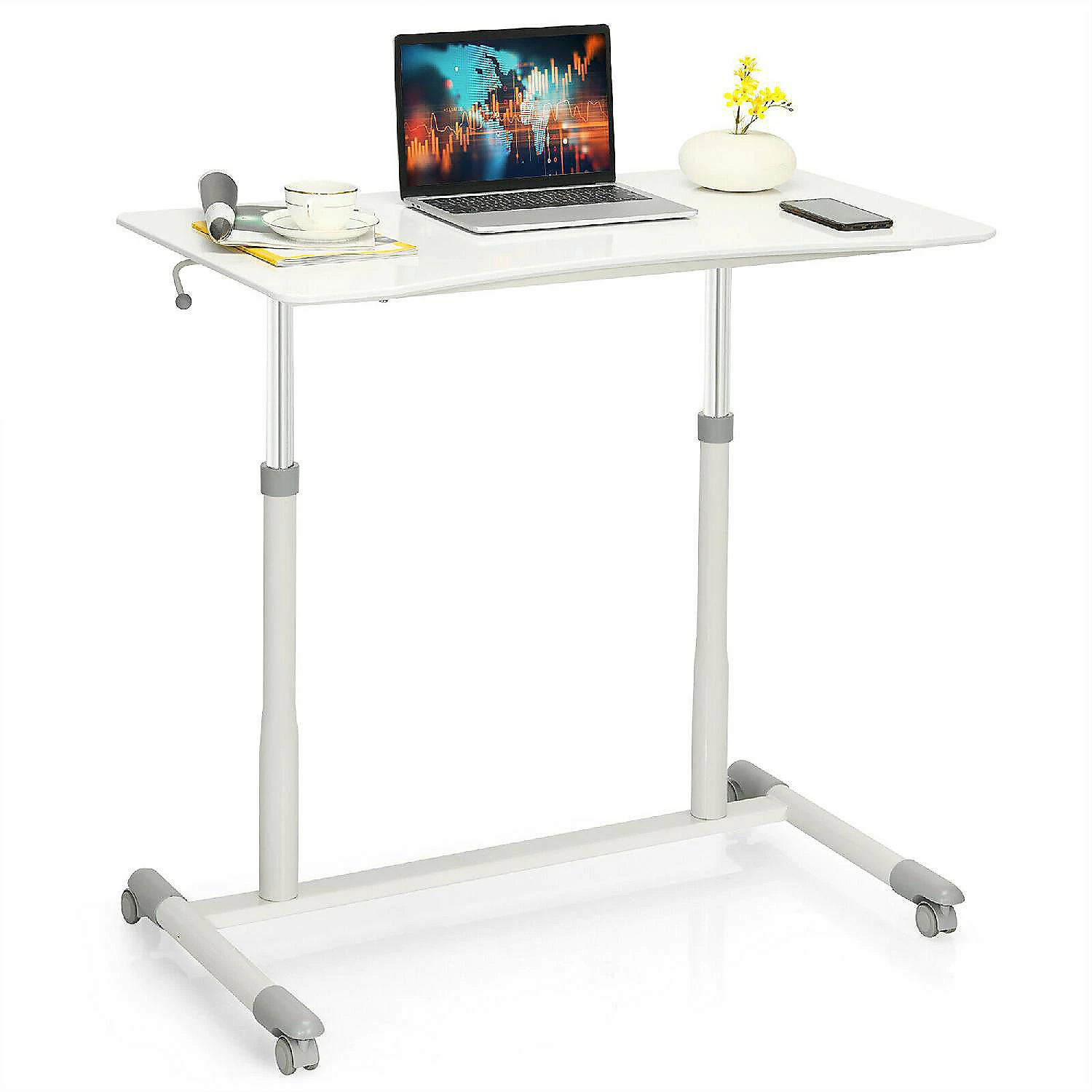 Wholesale โญ Costway Height Adjustable Computer Desk Sit to Stand Rolling Notebook Table Portable ๐ 3 Wholesale โญ Costway Height Adjustable Computer Desk Sit to Stand Rolling Notebook Table Portable ๐
