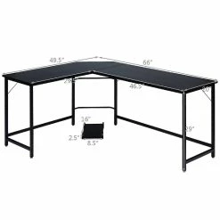 Top 10 🤩 Costway L-Shaped Computer Desk Corner Workstation Study Gaming Table Home Office-Black 🎉 8 Top 10 🤩 Costway L-Shaped Computer Desk Corner Workstation Study Gaming Table Home Office-Black 🎉 -BTSE Shop costway l shaped computer desk corner workstation study gaming table home office black14238180 a02NOWA