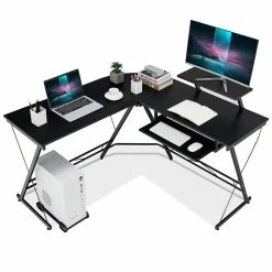 Top 10 ✨ Costway L Shaped Computer Desk Home Office Workstation w/ Movable Monitor Stand 🧨
