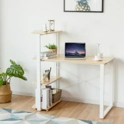 Budget ๐ Costway Reversible Computer Desk Study Table Home Office w/Adjustable Bookshelf Natural ๐งจ 8 Budget ๐ Costway Reversible Computer Desk Study Table Home Office w/Adjustable Bookshelf Natural ๐งจ -BTSE Shop costway reversible computer desk study table home office w adjustable bookshelf natural14238175 a02NOWA