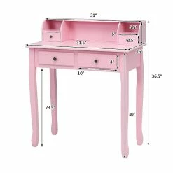 Brand new ❤️ Costway Writing Desk Makeup Vanity Table Home Office Computer Desk 4 Drawer Pink ❤️ 7 Brand new ❤️ Costway Writing Desk Makeup Vanity Table Home Office Computer Desk 4 Drawer Pink ❤️ -BTSE Shop costway writing desk makeup vanity table home office computer desk 4 drawer pink14237808 a01NOWA