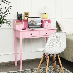 Brand new ❤️ Costway Writing Desk Makeup Vanity Table Home Office Computer Desk 4 Drawer Pink ❤️ 9 Brand new ❤️ Costway Writing Desk Makeup Vanity Table Home Office Computer Desk 4 Drawer Pink ❤️ -BTSE Shop costway writing desk makeup vanity table home office computer desk 4 drawer pink14237808 a03NOWA