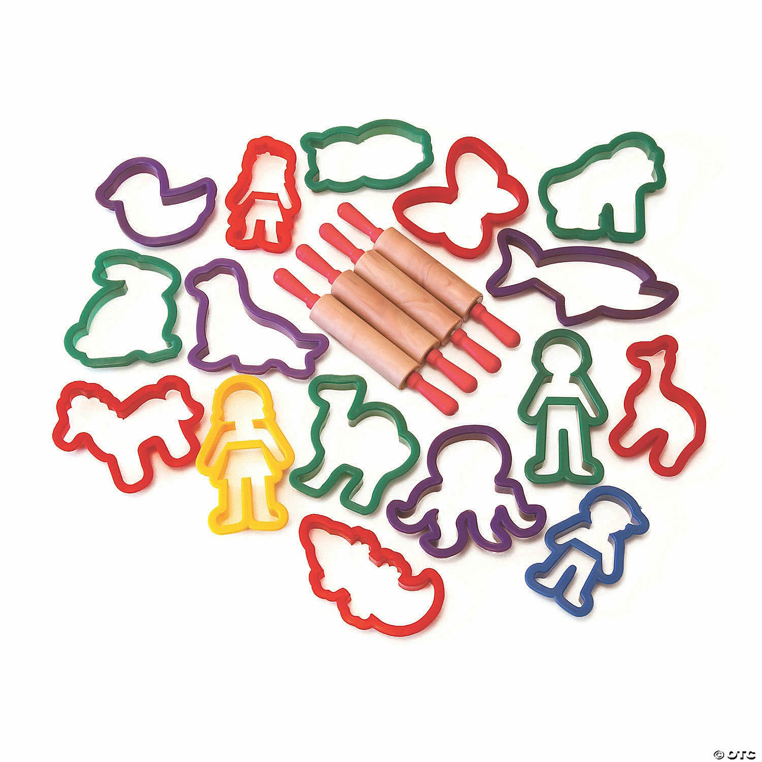 New 🥰 Creativity Street® Jumbo Dough & Clay Cutter Set with Rolling Pin, Assorted Shapes, Approx. 4", 40 Pieces 😉 4 New 🥰 Creativity Street® Jumbo Dough & Clay Cutter Set with Rolling Pin, Assorted Shapes, Approx. 4", 40 Pieces 😉 - Image 2