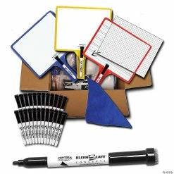 Buy 🥰 Customizable Handheld Whiteboards with Clear Dry Erase Sleeves & Markers, Class Set of 12 💯