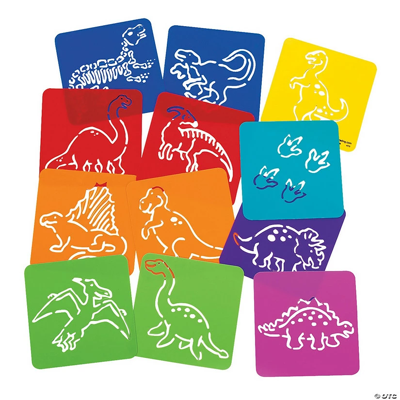 Best Pirce ๐ Dinosaur Stencils - 12 Pc. ๐ 3 Best Pirce ๐ Dinosaur Stencils - 12 Pc. ๐