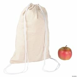 Budget ๐ DIY Medium Canvas Drawstring Bags - 48 Pc. ๐ฏ