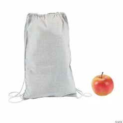 Best Pirce โค๏ธ DIY Medium White Canvas Drawstring Bags - 12 Pc. ๐งจ