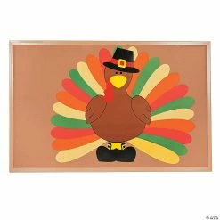 Deals 🔥 DIY Turkey Bulletin Board Set - 26 Pc. ✨