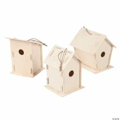 New ๐ฏ DIY Unfinished Wood Birdhouses - Makes 12 ๐