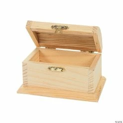 Best reviews of ๐ DIY Unfinished Wood Treasure Boxes - 12 Pc. โ๏ธ