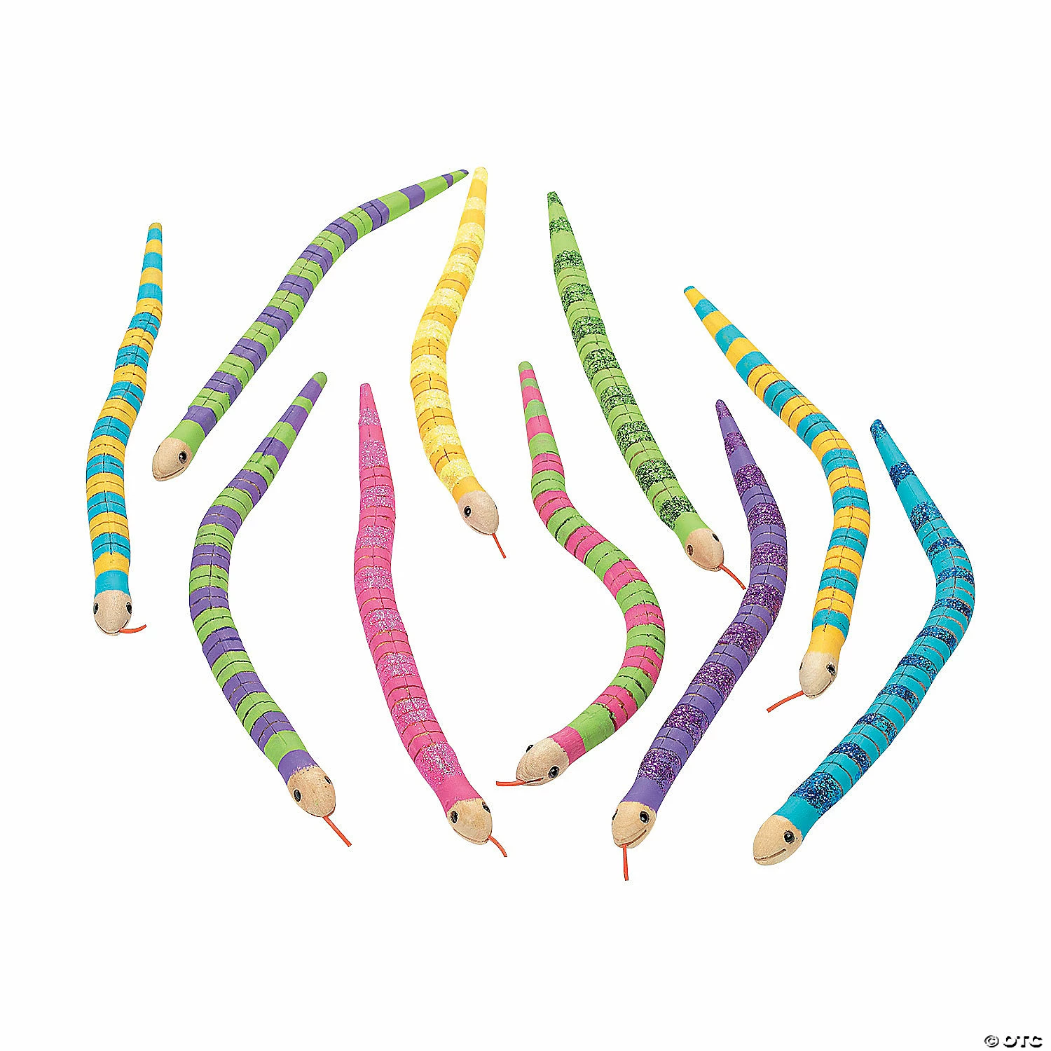 Cheap 🔔 DIY Unfinished Wood Wiggly Snakes - 12 Pc. 🔥 4 Cheap 🔔 DIY Unfinished Wood Wiggly Snakes - 12 Pc. 🔥 - Image 2