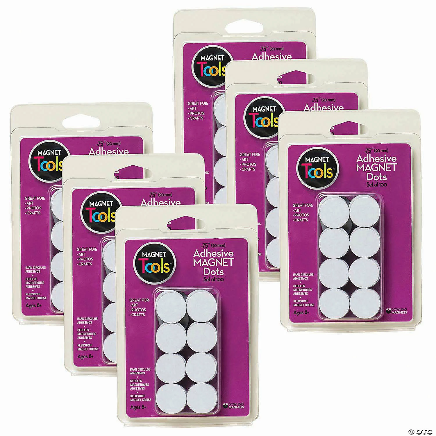 Outlet 🔥 Dowling Magnets Adhesive Magnet Dots, 3/4", 100 Per Pack, 6 Packs 💯 3 Outlet 🔥 Dowling Magnets Adhesive Magnet Dots, 3/4", 100 Per Pack, 6 Packs 💯
