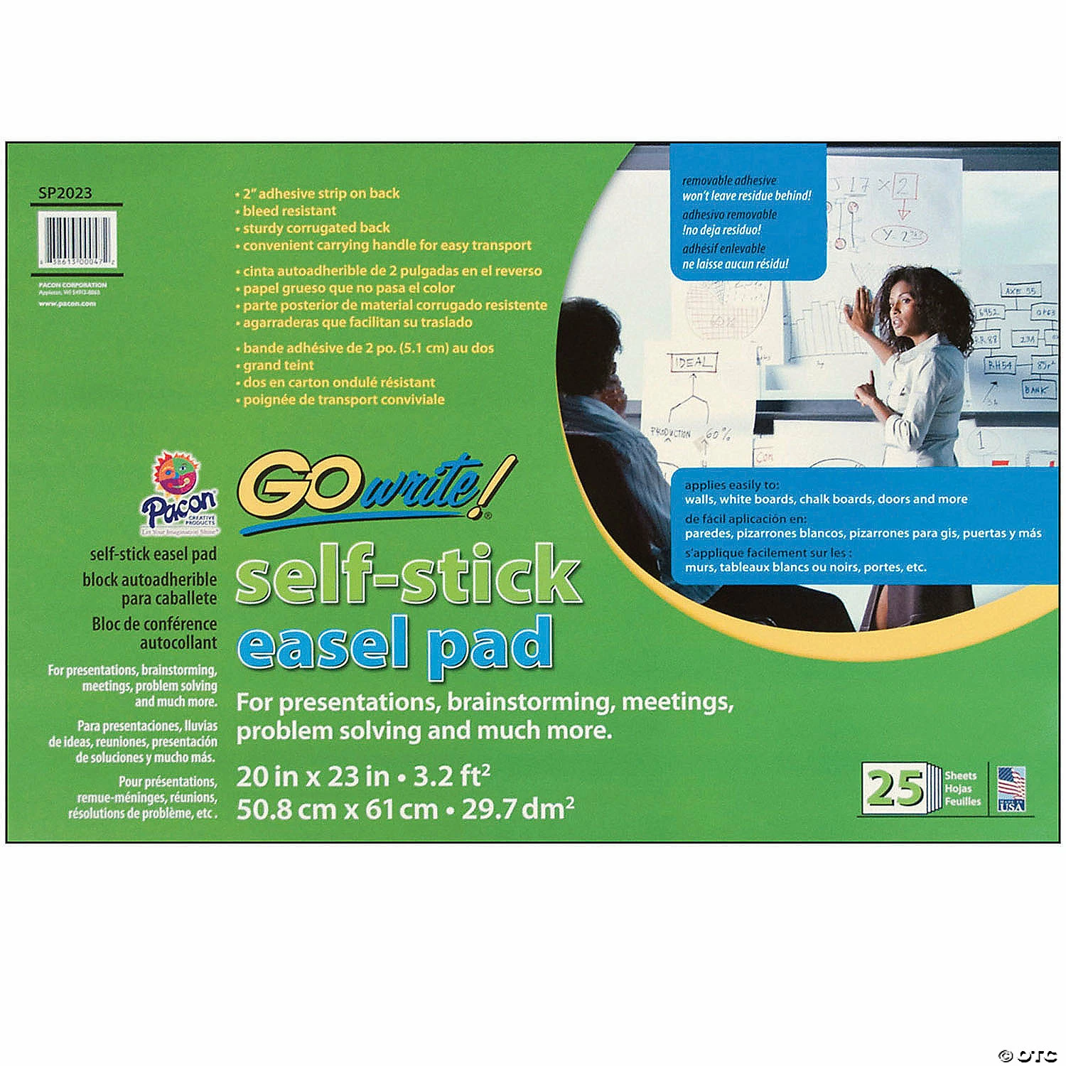 Wholesale ๐ฏ Easel Pad, Self-Adhesive, White, 20" x 23", 25 Sheets ๐ 4 Wholesale ๐ฏ Easel Pad, Self-Adhesive, White, 20" x 23", 25 Sheets ๐ - Image 2