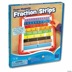 Best Sale 🧨 Educational Insights Foam Magnetic Fraction Strips, 51 Pieces ✨