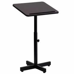 Best deal 🎁 Emma + Oliver Adjustable Height Mahogany Lectern / Restaurant Host Station ✔️