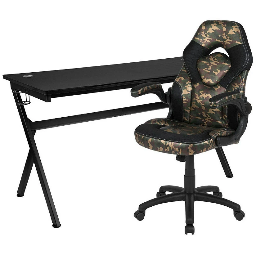 Best Pirce ๐ Emma + Oliver Black/Camo Gaming Desk Bundle - Cup & Headphone Holders/Mouse Pad Top ๐ฅฐ 3 Best Pirce ๐ Emma + Oliver Black/Camo Gaming Desk Bundle - Cup & Headphone Holders/Mouse Pad Top ๐ฅฐ