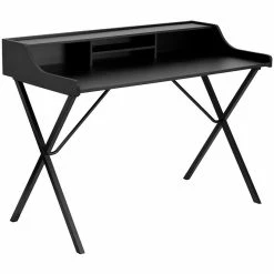 Coupon ๐ฏ Emma + Oliver Black Computer Desk with Top Shelf โ๏ธ