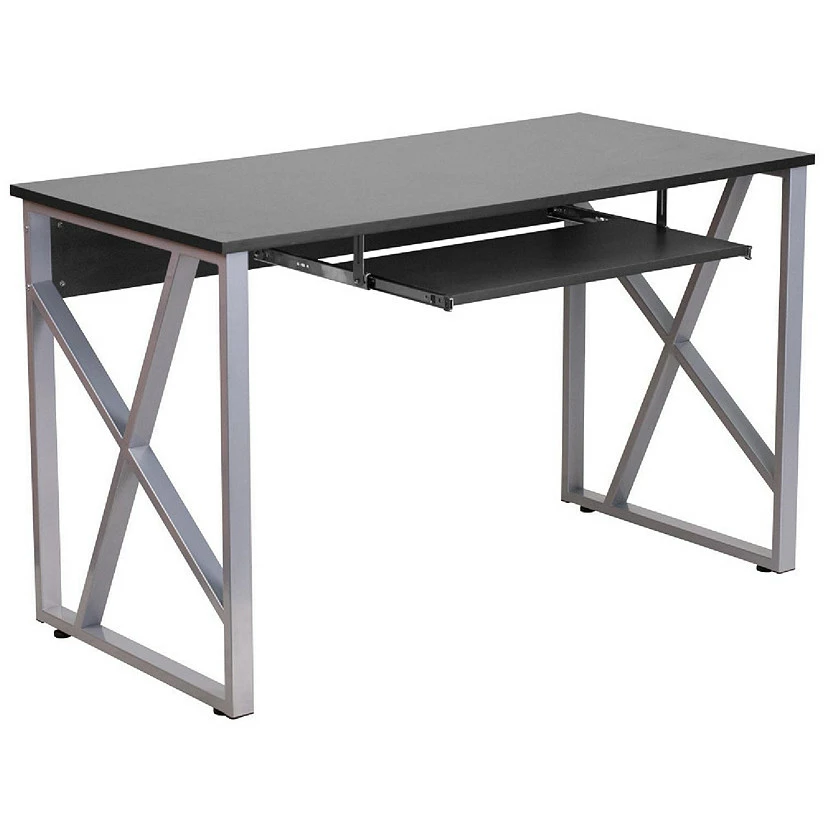 Top 10 ๐งจ Emma + Oliver Black Pull-Out Keyboard Computer Desk with Cross-Brace Frame ๐ 3 Top 10 ๐งจ Emma + Oliver Black Pull-Out Keyboard Computer Desk with Cross-Brace Frame ๐