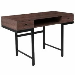 Top 10 🔔 Emma + Oliver Dark Ash Wood Grain Finish Computer Desk with Drawers ⌛