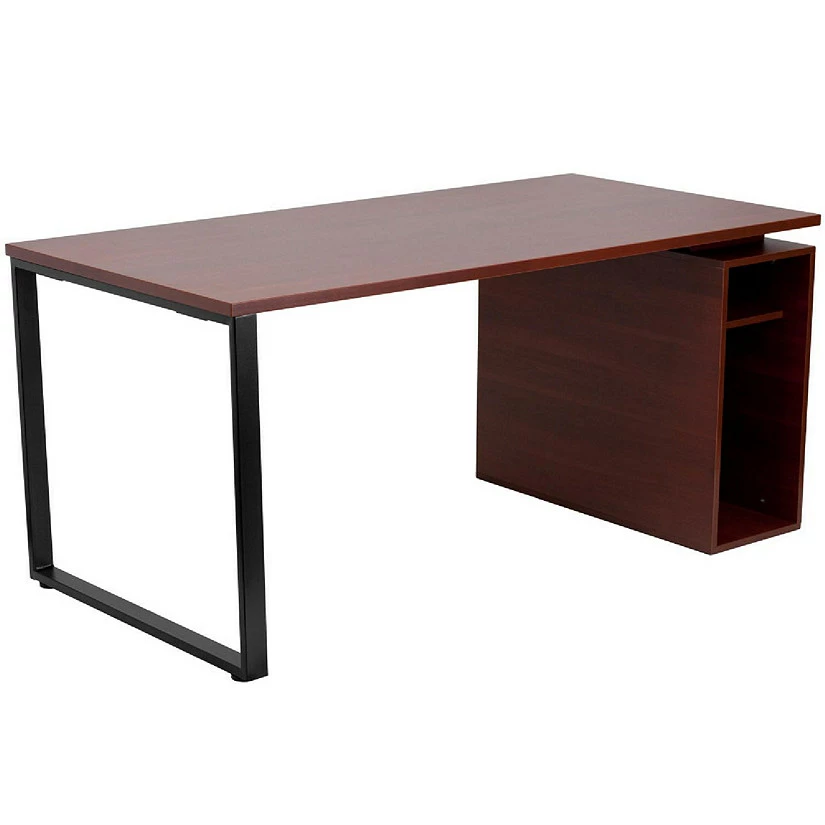 Deals ๐ฏ Emma + Oliver Mahogany Computer Desk with Open Storage Pedestal โญ 3 Deals ๐ฏ Emma + Oliver Mahogany Computer Desk with Open Storage Pedestal โญ