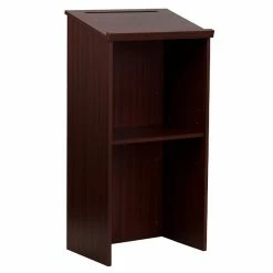 Wholesale ๐ Emma + Oliver Stand-Up Wood Lectern in Mahogany ๐งจ