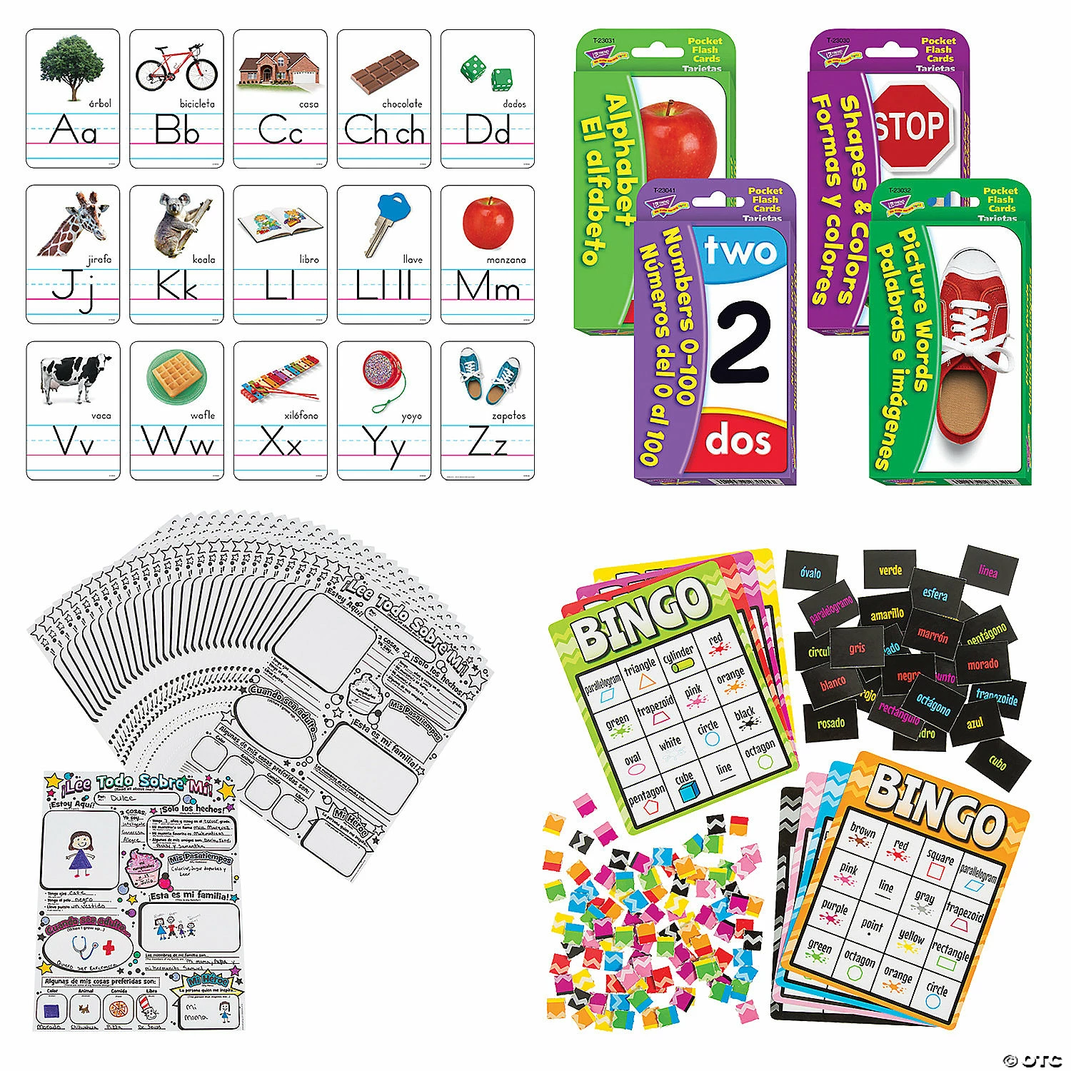 Discount ๐ English Spanish Learning Kit - 285 Pc. ๐ 3 Discount ๐ English Spanish Learning Kit - 285 Pc. ๐
