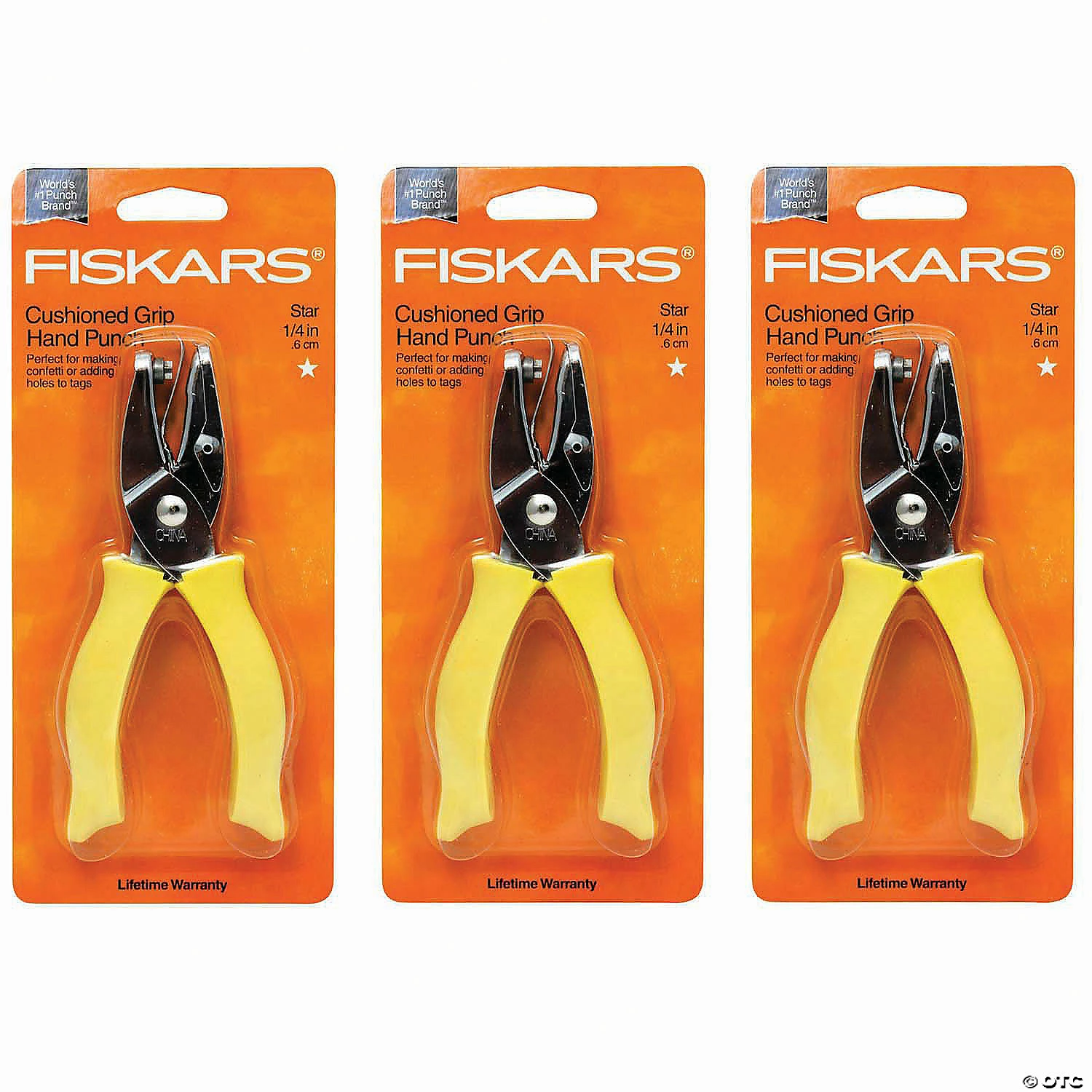 Brand new 😉 Fiskars Hand Punches, 0.25" Star, Pack of 3 🤩 3 Brand new 😉 Fiskars Hand Punches, 0.25" Star, Pack of 3 🤩