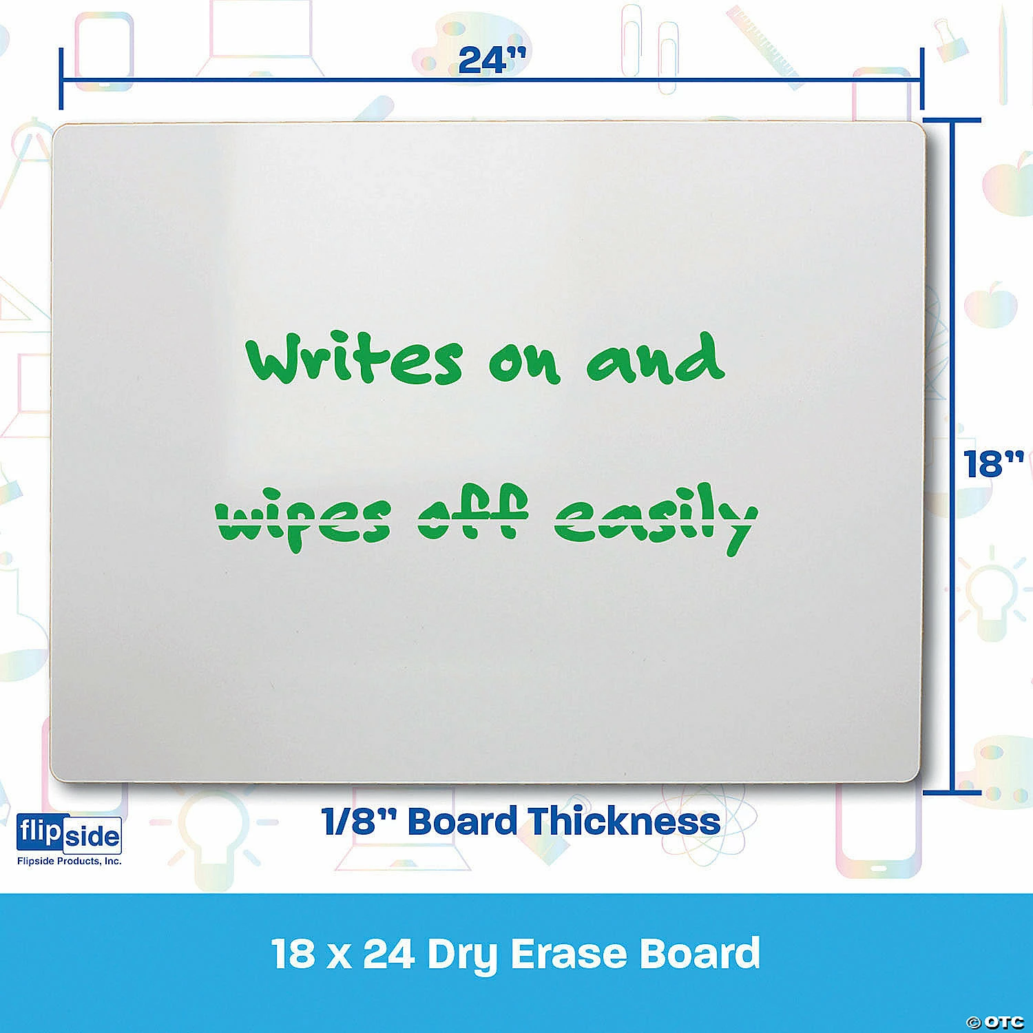 Promo 🧨 Flipside Dry Erase Board, 18" x 24", Pack of 3 🥰 7 Promo 🧨 Flipside Dry Erase Board, 18" x 24", Pack of 3 🥰 - Image 5