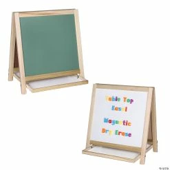Budget ✔️ Flipside Magnetic Table Top Easel, Chalkboard/Whiteboard, 18.5" x 18" 🥰