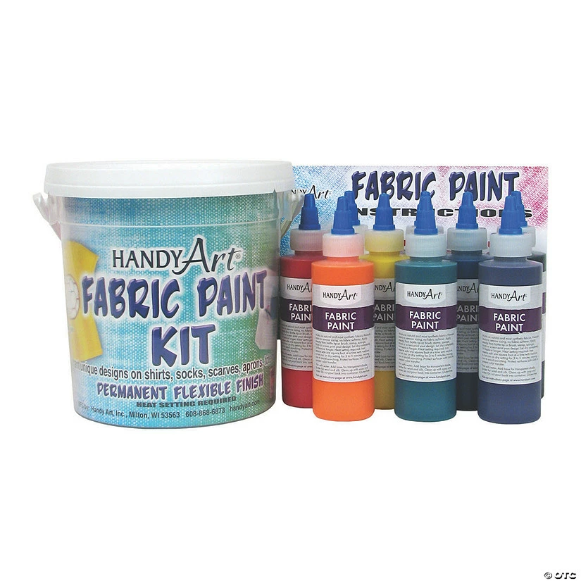 New 😉 Handy Art® Fabric Paint Kit, Regular Colors, 4 oz bottles, 9 count 💯 3 New 😉 Handy Art® Fabric Paint Kit, Regular Colors, 4 oz bottles, 9 count 💯